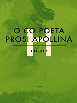 cover image of O co poeta prosi Apollina